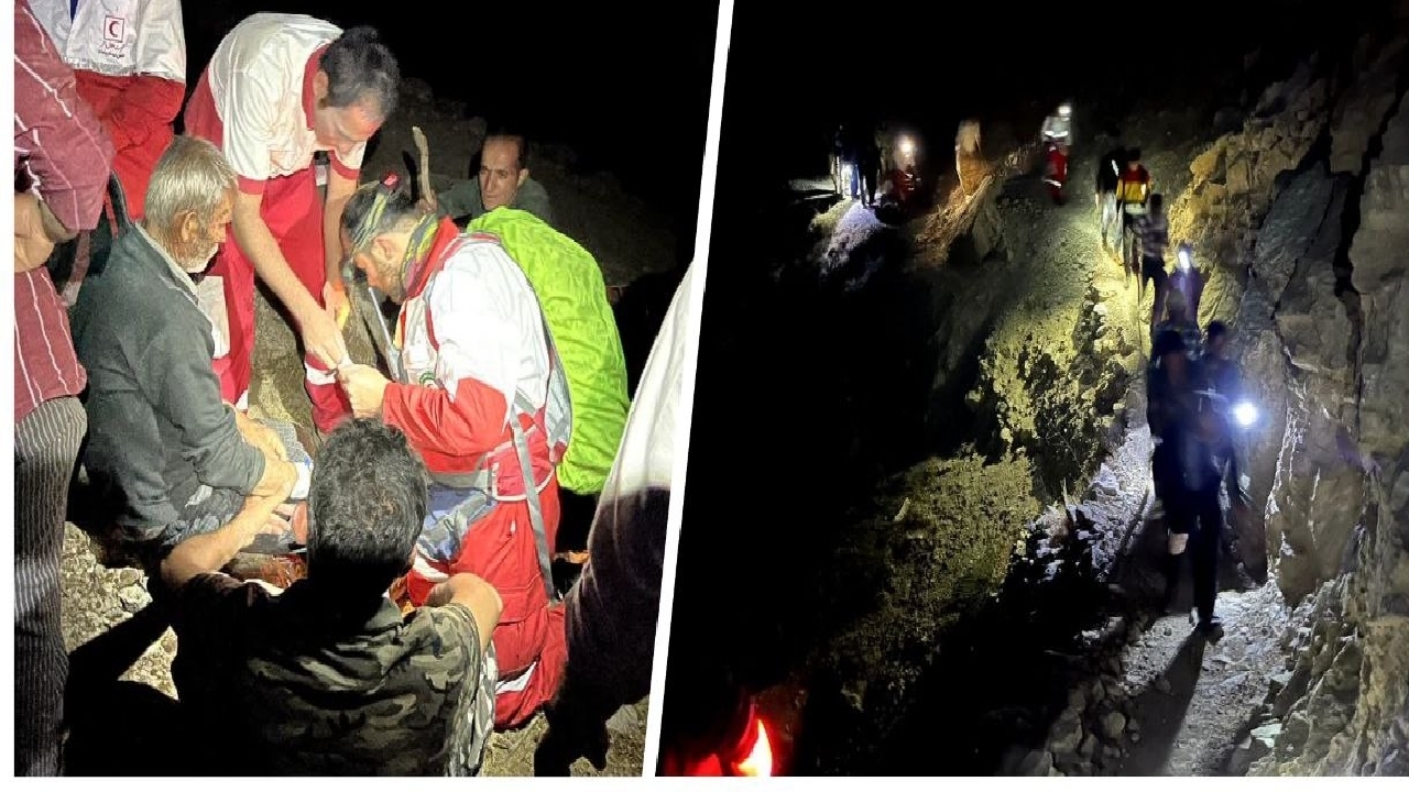 نجات پیرمرد مفقود شده در ارتفاعات سرپیر پس از ۶۹ ساعت