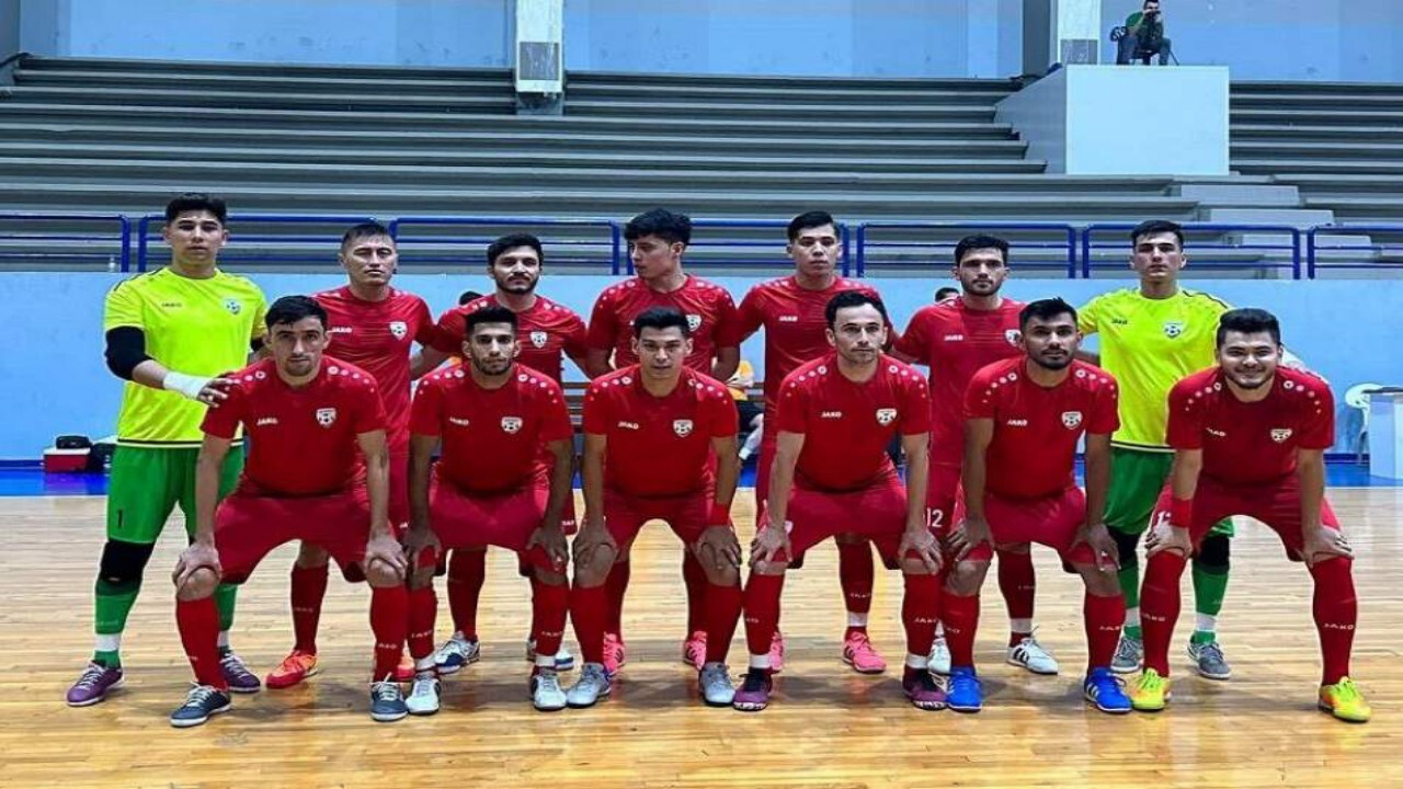 پیروزی تیم فوتسال افغانستان در برابر لبنان