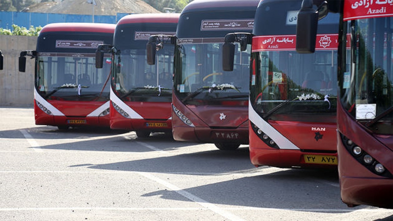 خدمات رسانی ناوگان اتوبوسرانی تهران به شرکت کنندگان در مراسم اجتماع بزرگ عفاف و حجاب