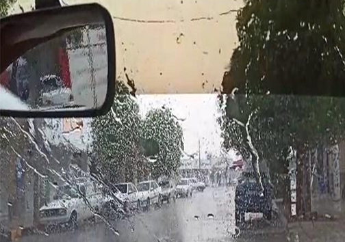 بارندگی و طوفان شدید در خنج + فیلم
