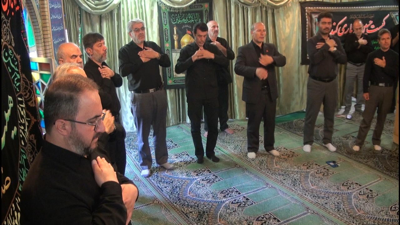 برگزاری مراسم عزاداری روز هشتم محرم در مرکز  صدا وسیمای همدان