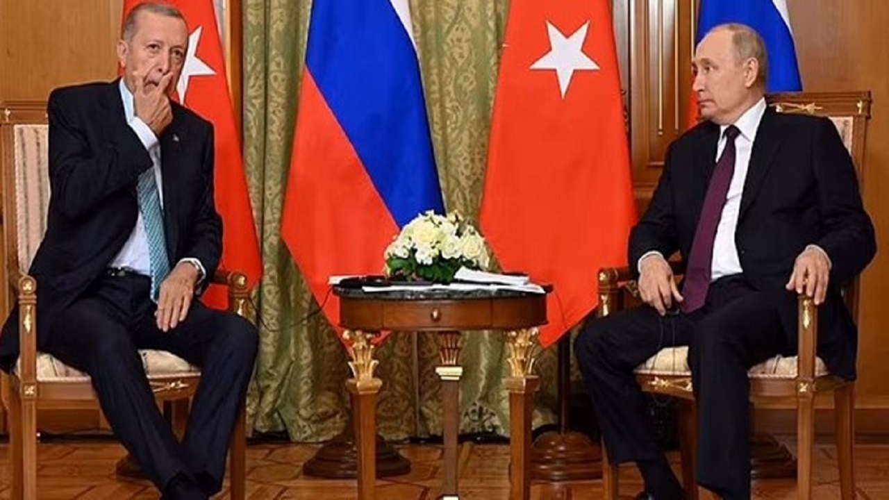 اعلام جنگ ترکیه به روسیه با اشتباه مترجم دیدار اردوغان و پوتین+ فیلم