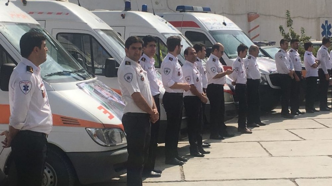 حضور ۱۵۰ نفر از کارکنان فوریت پزشکی کشور  در مرز شلمچه