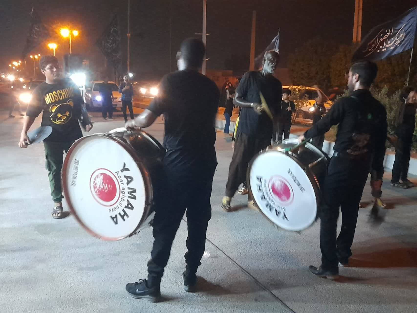 دسته عزاداری در شهر کاکی