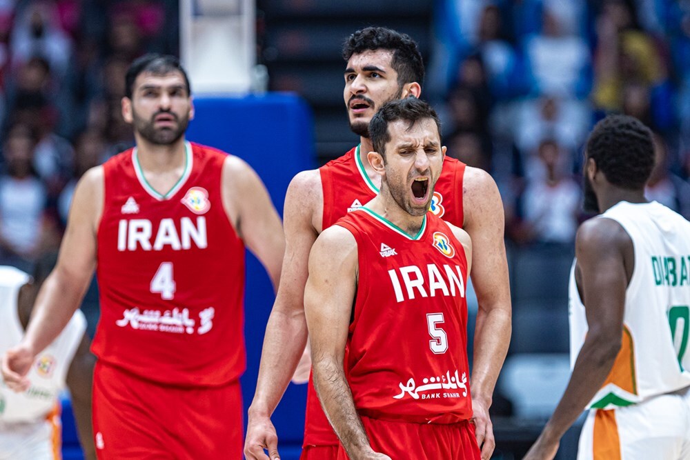 شکست نزدیک تیم ملی بسکتبال ایران مقابل ساحل عاج