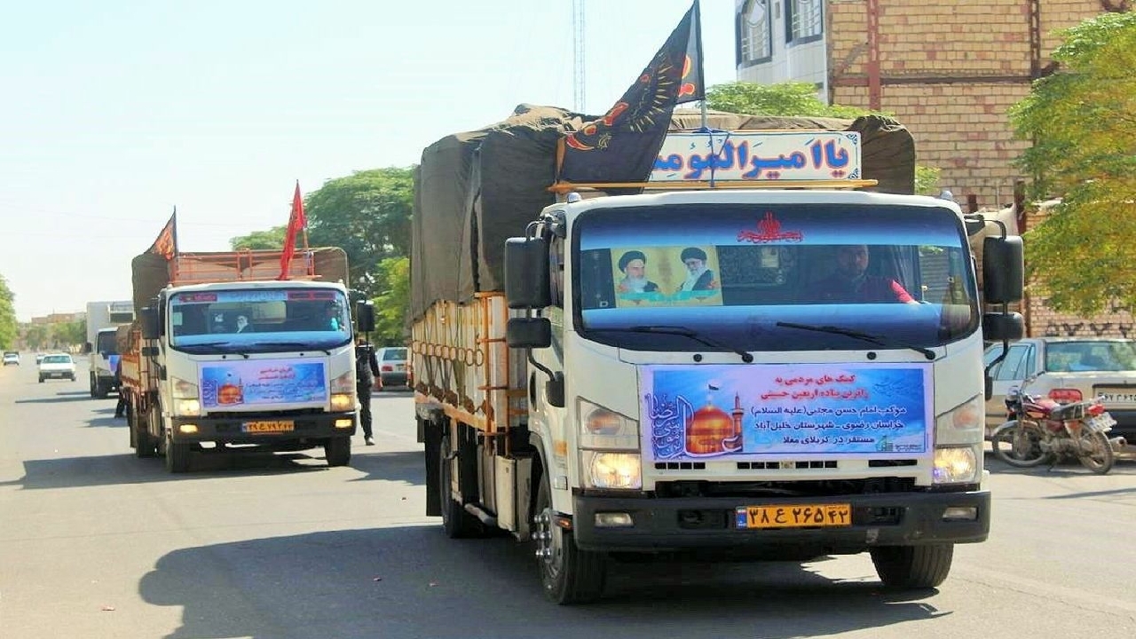 ۱۵۳ دستگاه خودرو از استان قزوین تجهیزات مواکب را به عراق منتقل کردند