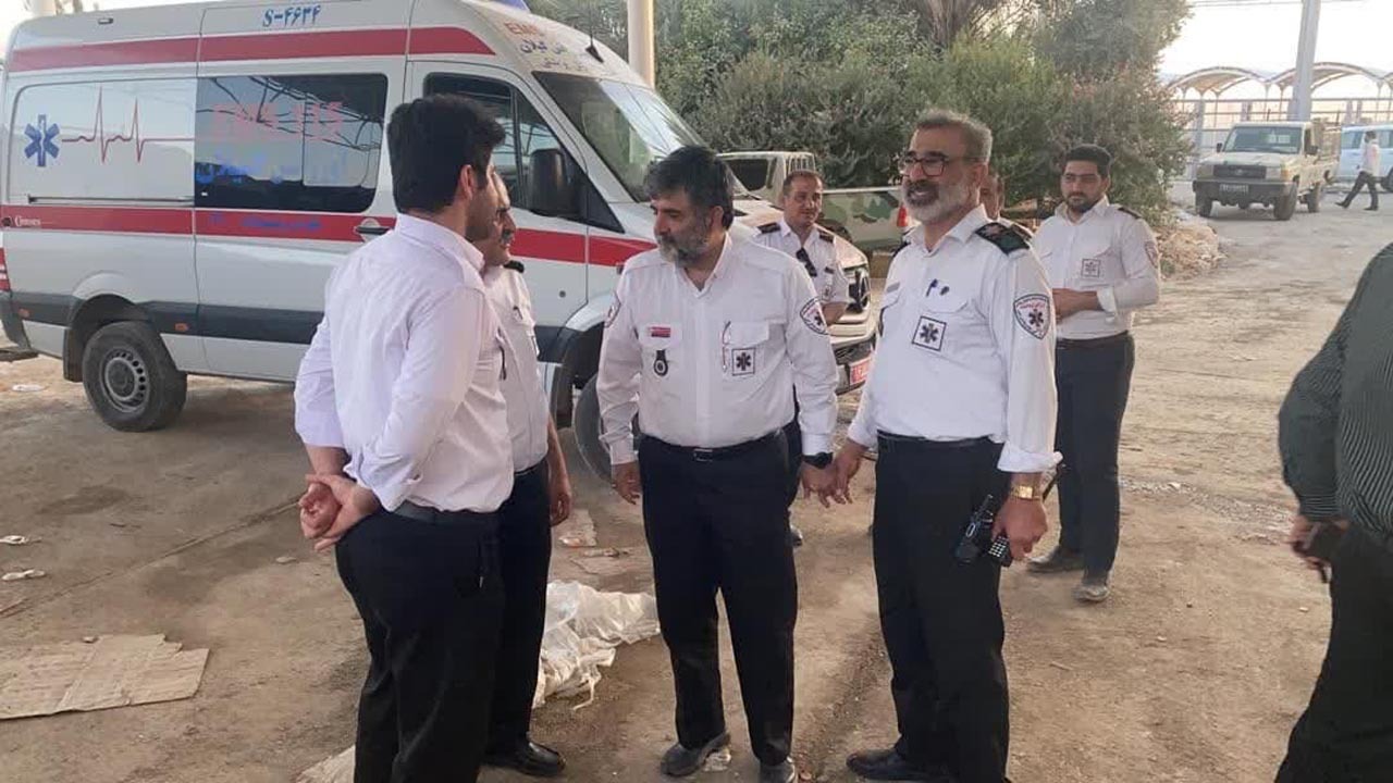 اورژانس مازندران و پایش سلامت زائران در مرز خسروی 