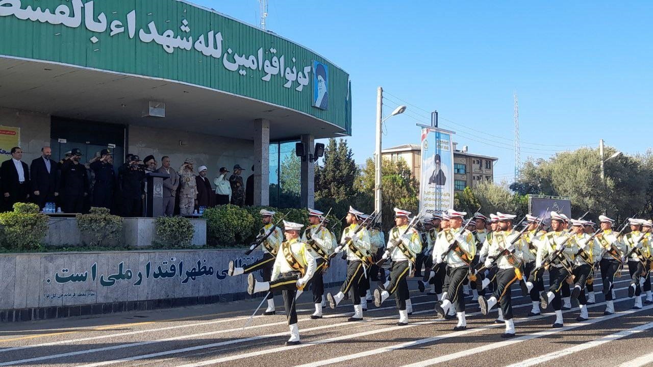 صبحگاه مشترک نیروهای نظامی و انتظامی در گلستان برگزار شد + تصاویر