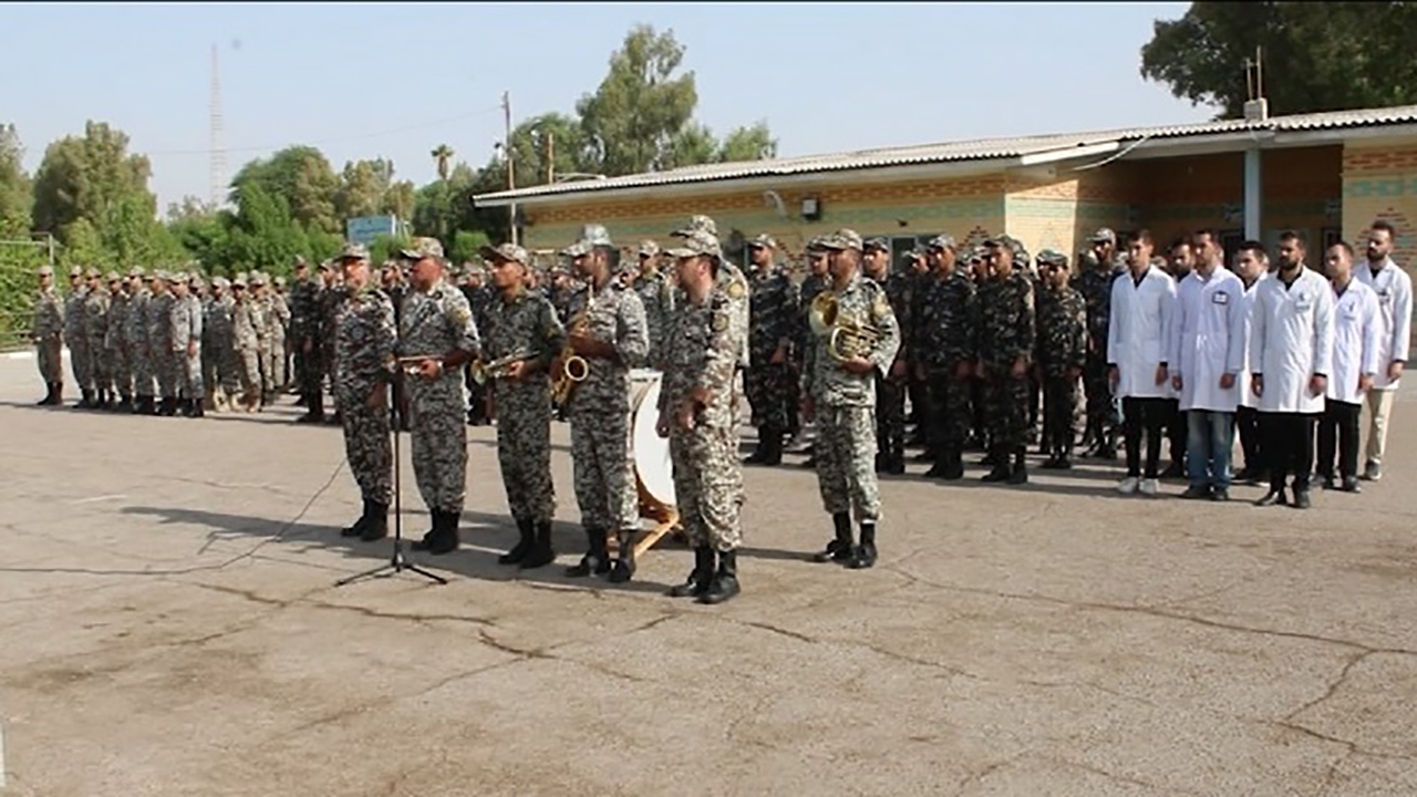 برگزاری مراسم عهد سربازی در منطقه پدافند هوایی جنوب شرق در بندرعباس