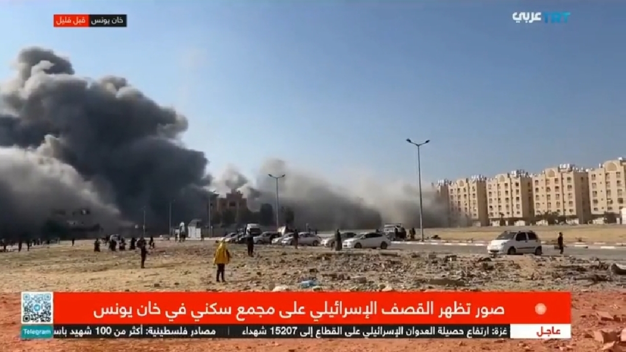 لحظات نفس‌گیر گزارش زنده یک خبرنگار در هنگام بمباران غزه + فیلم