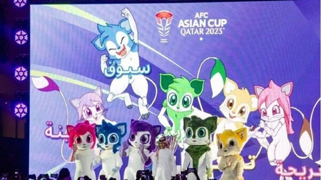رونمایی قطری‌ها از نماد‌های عروسکی جام ملت‌های آسیا +فیلم