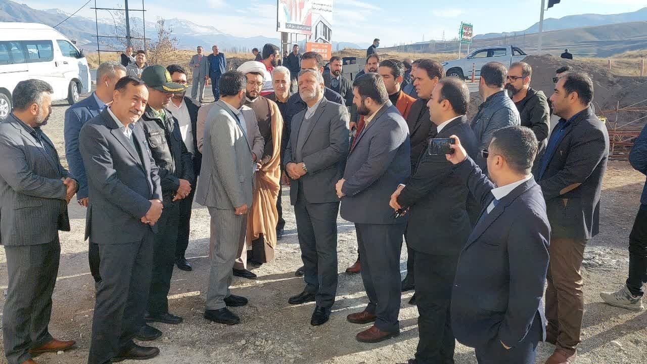 وزیر تعاون از پروژه احداث بیمارستان ۳۲ تختخوابی دکتر حشمت در طالقان بازدید کرد