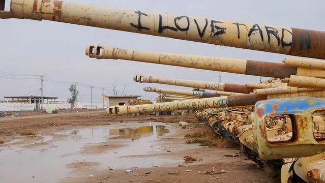 تانکهای تخریب شده صدام