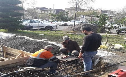 آماده سازی یادمان شهید گمنام در صدا و سیمای گیلان