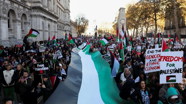 حامیان فلسطین در لندن