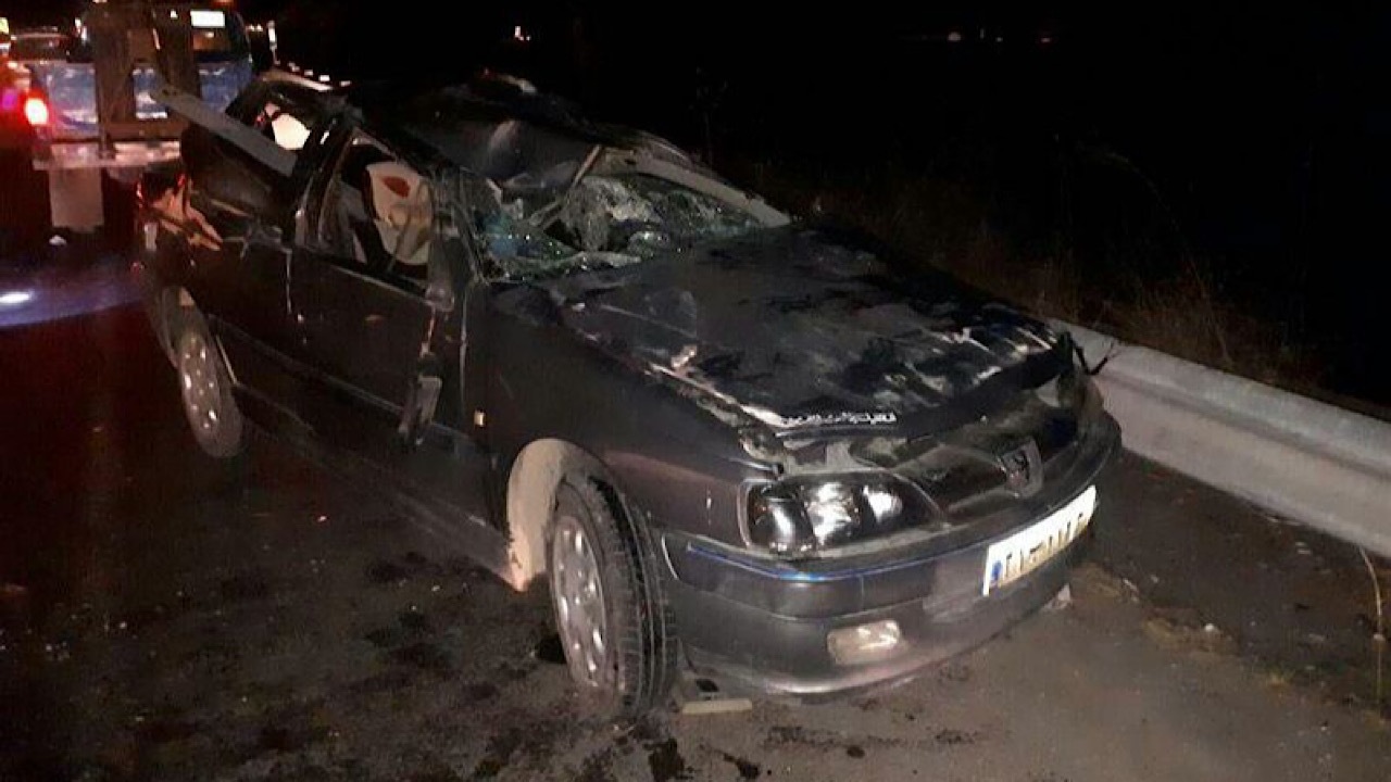 واژگونی خودرو در تونل توحید تهران بدون تلفات بود