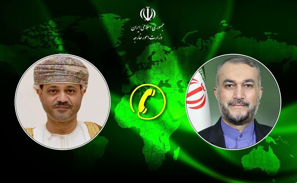 رایزنی تلفنی وزرای خارجه ایران و عمان در مورد حمله تروریستی رژیم صهیونیستی