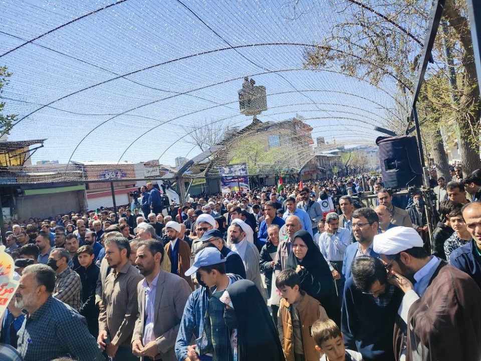 فریاد خشم و انزجار کردستانی‌ها از صهیونیست‌ها در روز قدس + فیلم و تصاویر