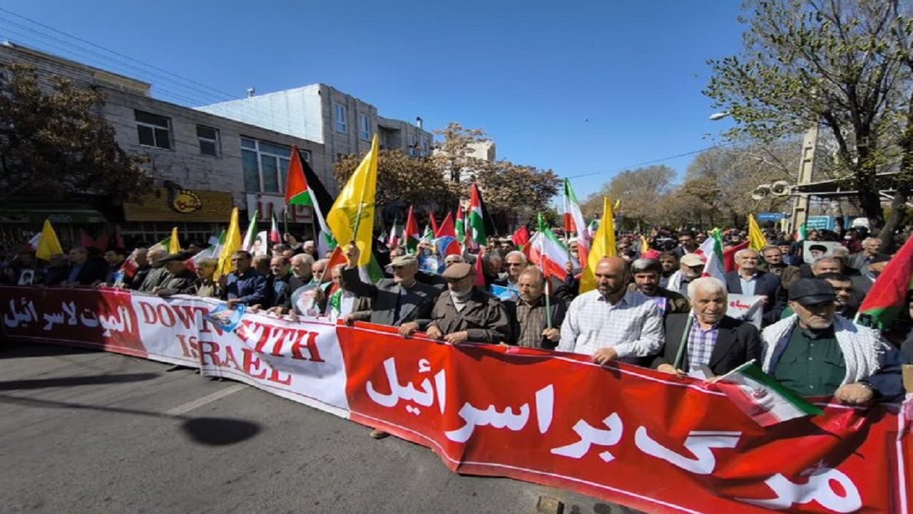 راهپیمایی روز قدس در زنجان برگزار شد