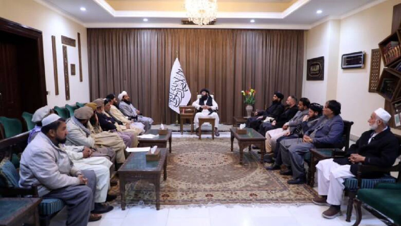دیدار علمای پروان با معاون سیاسی رییس‌الوزرای طالبان