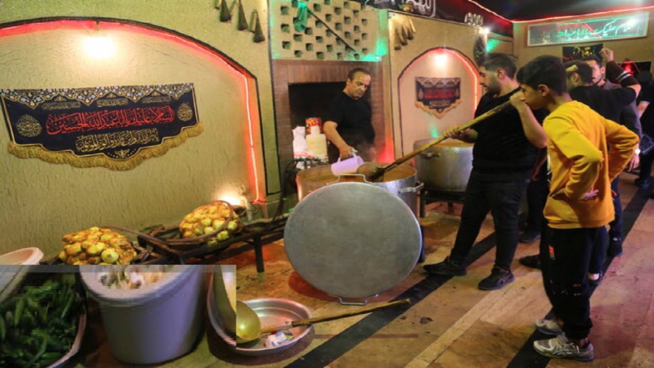 برپایی ضیافت افطاری ساده در خیابان شهدای قم