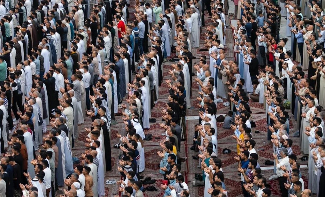 نماز عید فطر در بین‌الحرمین برگزار شد + عکس 4