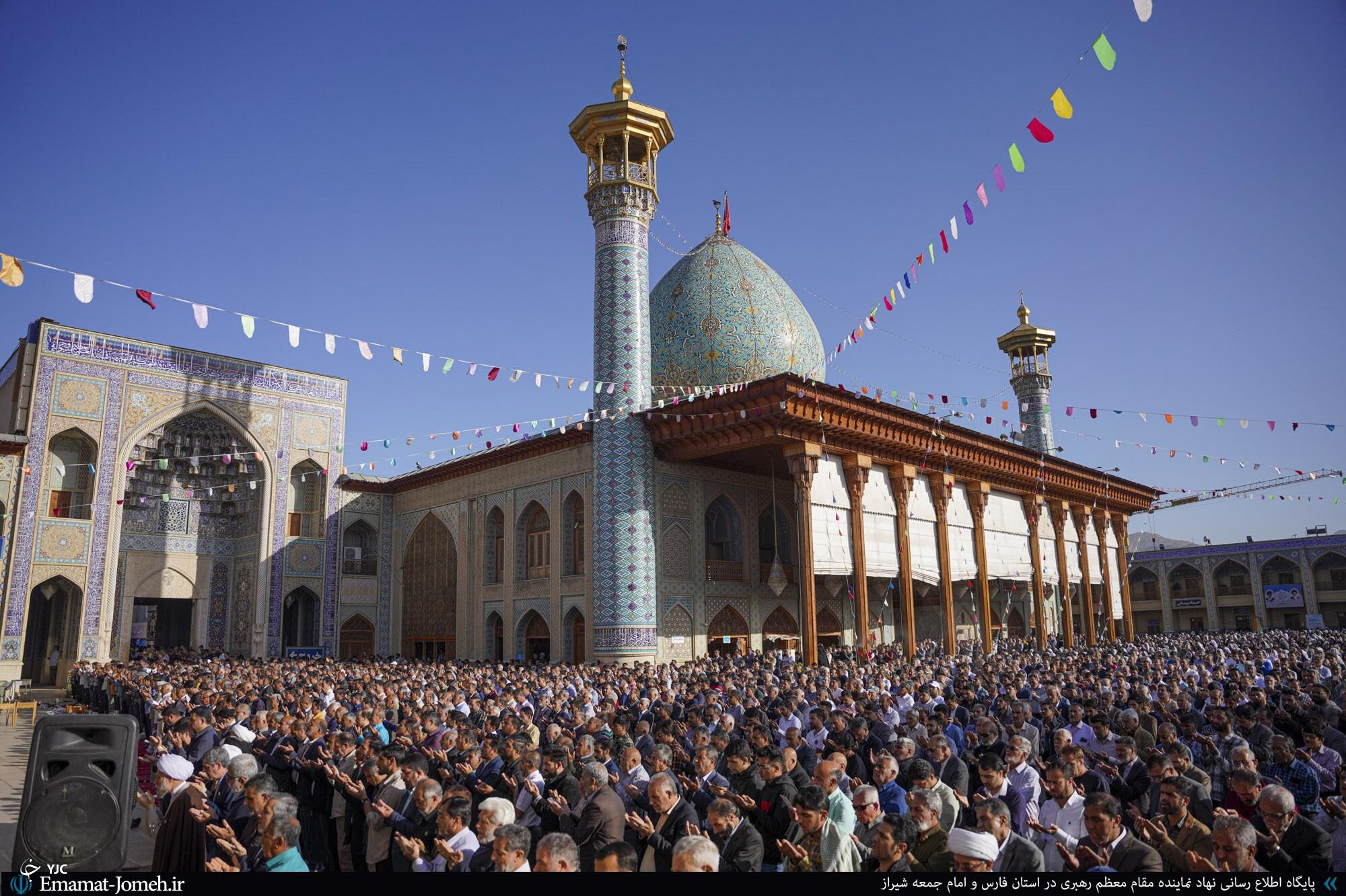 شکوه حضور شیرازی‌ها در نماز عید فطر + تصاویر
