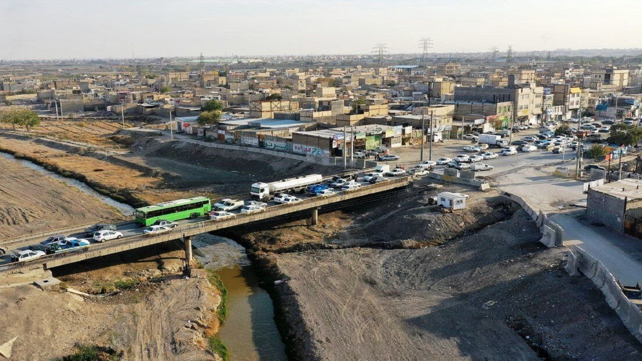 طرح تعریض پل دهرود منطقه رسالت در مشهد بهره برداری شد