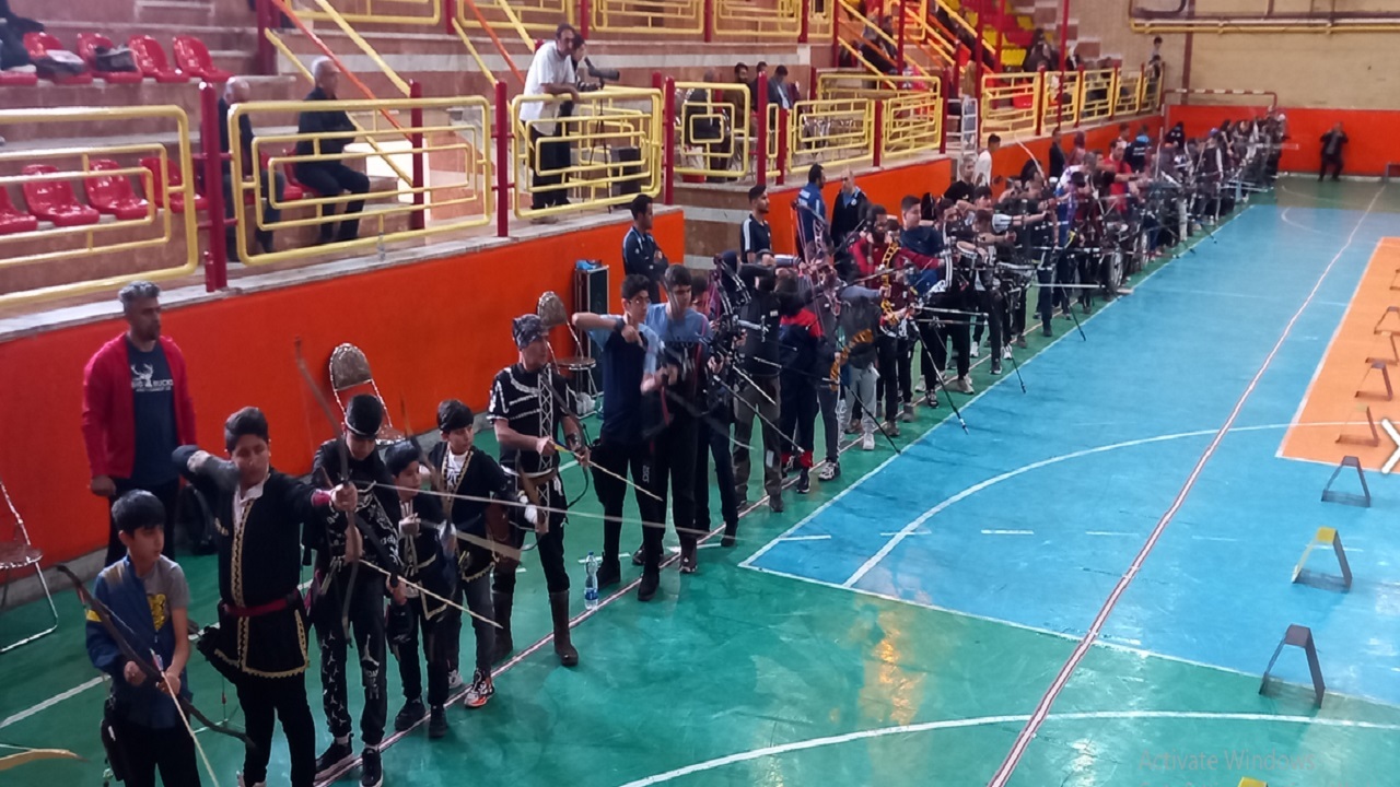 برگزاری مسابقات تیراندازی با کمان آذربایجان شرقی در مراغه