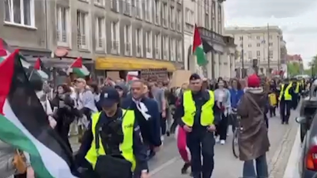 برخورد پلیس هلند با حامیان فلسطین + فیلم