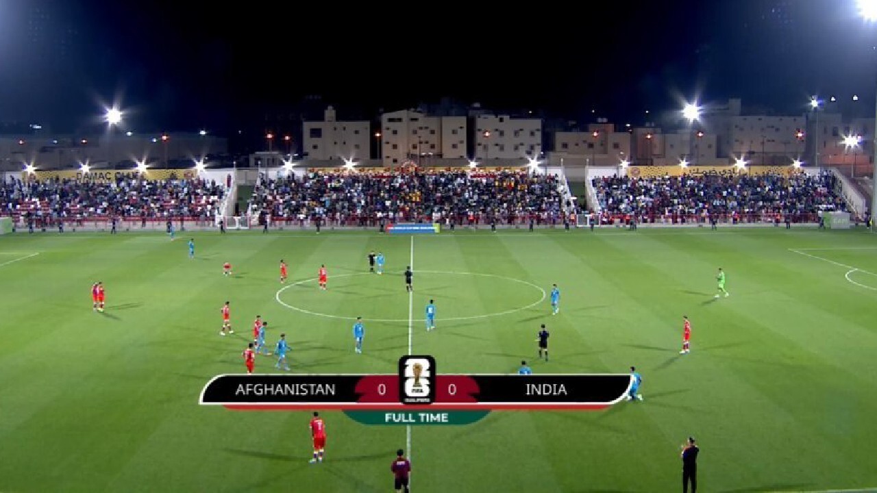تساوی تیم فوتبال افغانستان در برابر هند