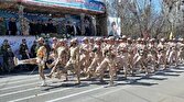 باشگاه خبرنگاران -رژه نیرو‌های مسلح به مناسبت روز ارتش در اردبیل برگزار شد