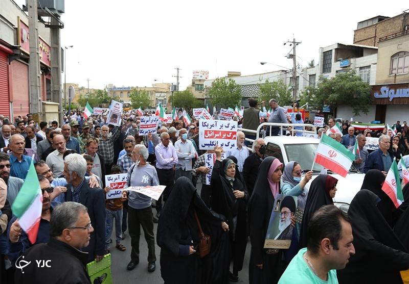 راهپیمایی مردم شیراز در حمایت از عملیات مقتدرانه سپاه + فیلم و تصاویر