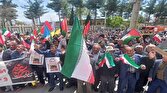 باشگاه خبرنگاران -آغاز راهپیمایی مردم یاسوج در حمایت از عملیات وعده صادق