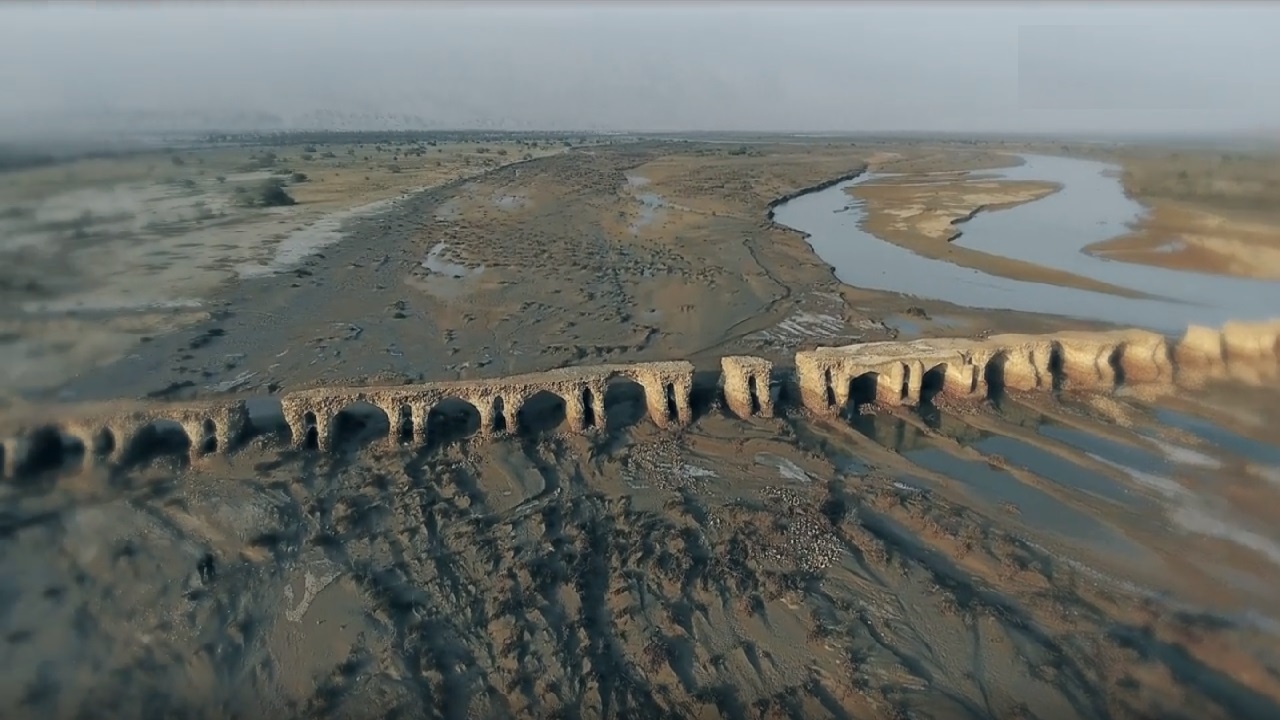 نمایی از طولانی‌ترین پل تاریخی ایران + فیلم