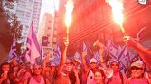 تظاهرات مجدد هزاران صهیونیست در تل آویو