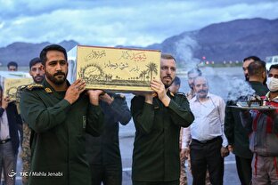 استقبال از ۲ شهید گمنام دفاع مقدس در کرمان