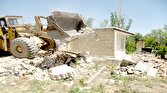 باشگاه خبرنگاران -تخریب دو ساخت و ساز غیرمجاز در اسدآباد