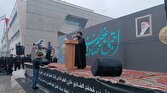 باشگاه خبرنگاران -اجتماع بزرگ صادقیون همراه با تشییع پیکر شهید تازه تفحص شده در مشهد برگزار شد
