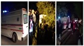 باشگاه خبرنگاران -مصدومیت ۱۰ نفر در واژگونی یک دستگاه مینی‌بوس در آستانه اشرفیه