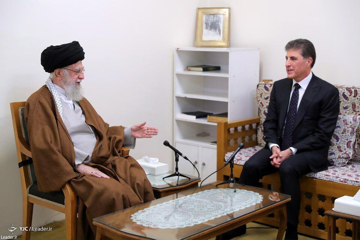 دیدار رئیس اقلیم کردستان عراق با رهبر انقلاب اسلامی