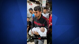 باشگاه خبرنگاران -شهادت نوزاد فلسطینی در بمباران‌های بامداد امروز در رفح + فیلم