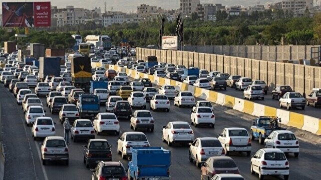 آخرین وضعیت ترافیکی آزادراه کرج تهران در ۲۳ اردیبهشت