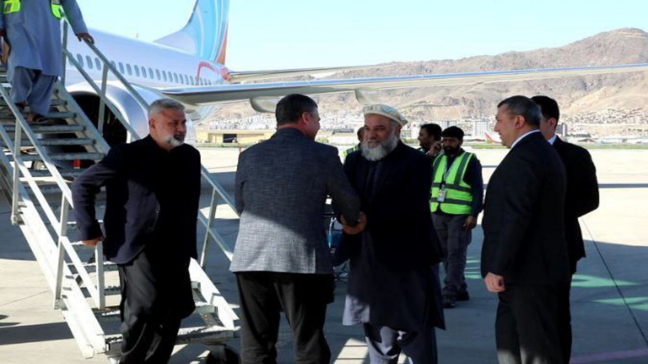 هیئت بلندپایه ‎ترکمنستان وارد کابل شد