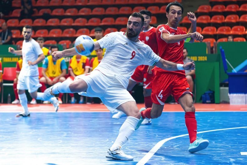 دیدار تیم ملی فوتسال ایران مقابل قرقیزستان