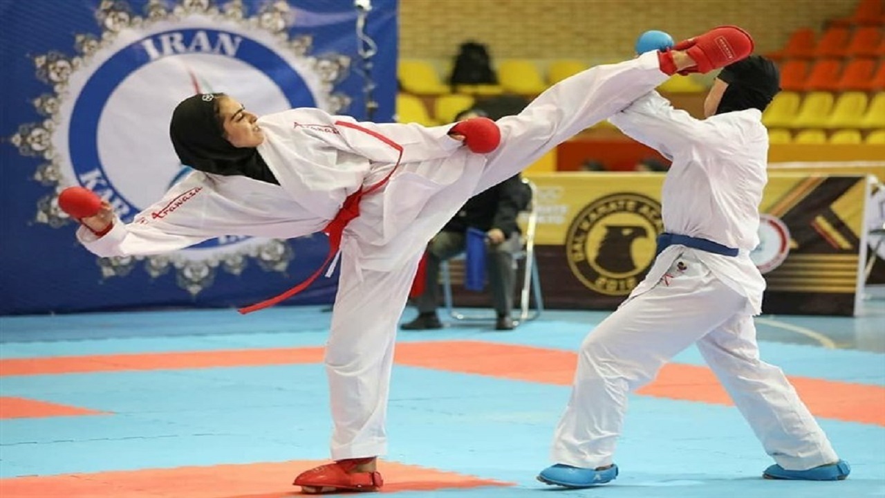 معرفی  قهرمانان رده سنی جوانان مسابقات کاراته دختران کشور در همدان