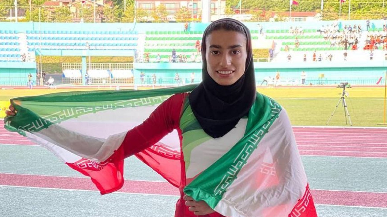 کسب مدال طلا 400 متر با مانع از سوی فاطمه عیدیان