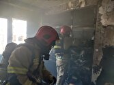 باشگاه خبرنگاران -مهار آتش سوزی در ساختمان تجاری