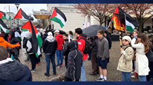 باشگاه خبرنگاران -تظاهرات مردم سوئد در حمایت از فلسطینیان + فیلم