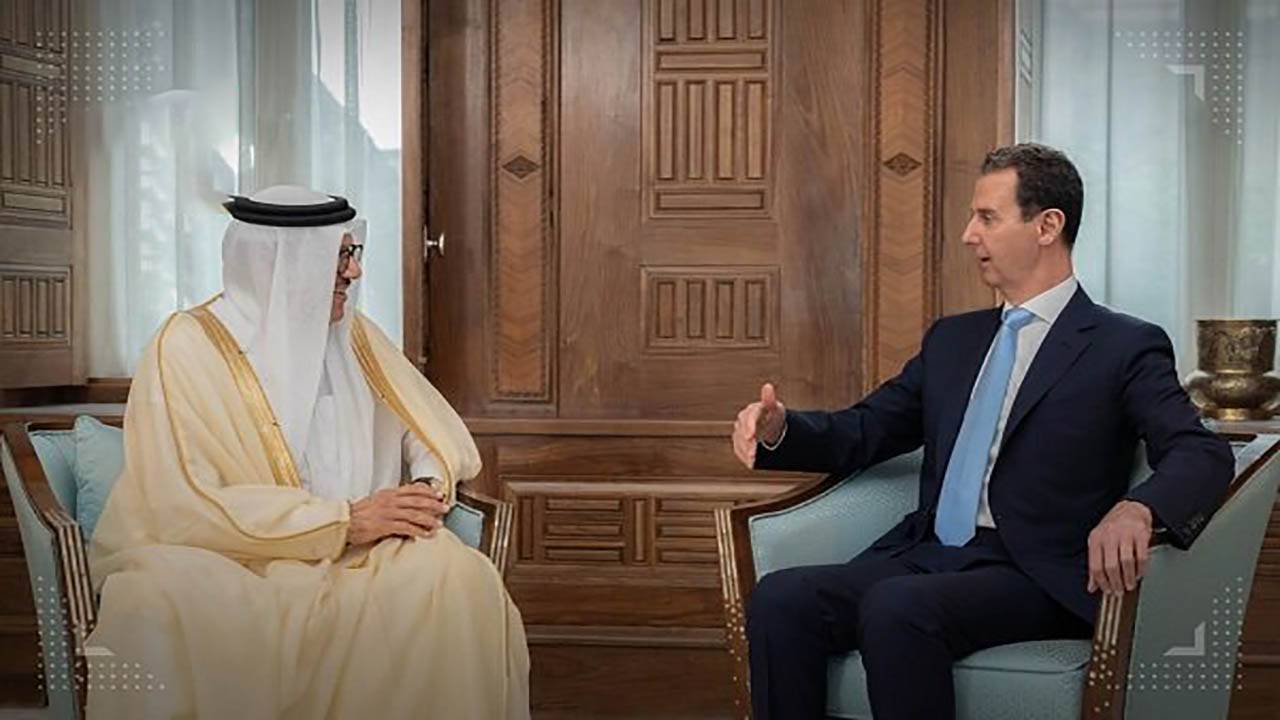 اسد خطاب به وزیر بحرینی: همبستگی کشورهای عربی به ثبات در منطقه می‌انجامد